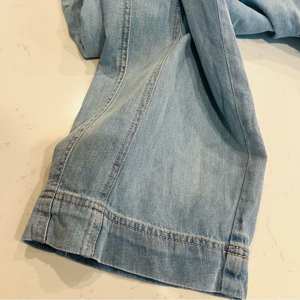 Free People Light Denim Cargo Jumpsuit - Picture 6 of 8